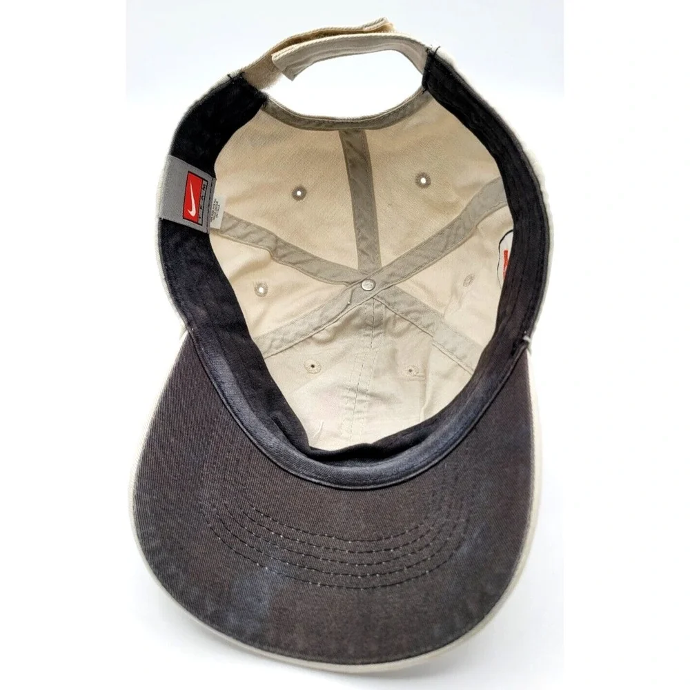 2008 ROSE‎ BOWL NIKE CAP HAT STRAP BACK ONE SIZE LOGO BEIGE ADJUSTABLE ILLINOIS